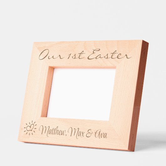 Ostern, Triplets, Zwillinge, Namen, Foto, 6x4", Geätzte Rahmen (Links)