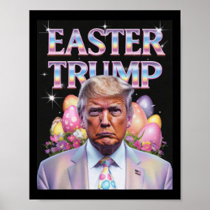 Ostern Trump Feierlichkeiten zu Ostern Rabbit Hübs Poster