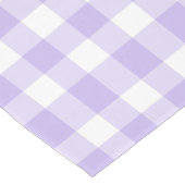 Ostern und Frühjahr Land Lavender Gingham Muster Mittelgroßer Tischläufer (Ecke)