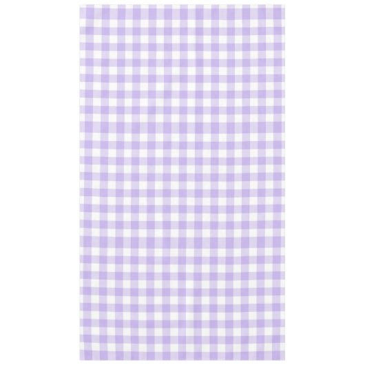 Ostern und Frühjahr Land Lavender Gingham Muster Tischdecke (Vorderseite)