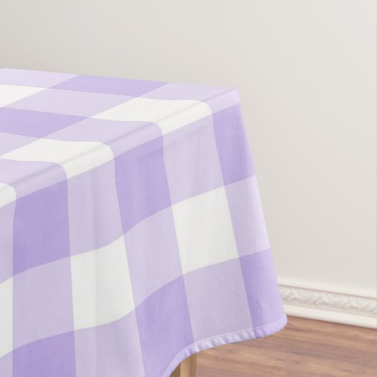 Ostern und Frühjahr Land Lavender Gingham Muster Tischdecke (Beispiel)