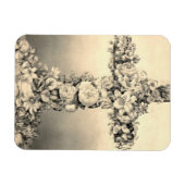 Ostern und Palm Sonntag Blumenkreuz Magnet (Horizontal)