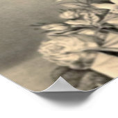 Ostern und Palm Sonntag Blumenkreuz Poster (Ecke)