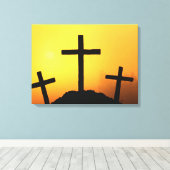 Ostern und Palm Sonntag Kreuze und Szenen Leinwanddruck (Insitu (Holzboden))