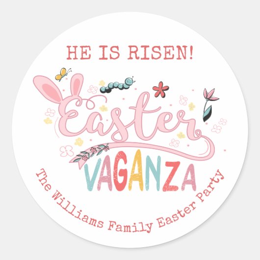 Ostern Vaganza Pascua Piazza della Riforma Runder Aufkleber (Vorderseite)