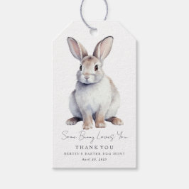 Ostern Vielen Dank, dass Sie Tags White Bunny Geschenkanhänger