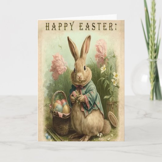 Ostern Vintag Happy Ostersonne (Vorderseite)