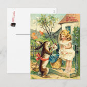 Ostern : vintage - feiertagspostkarte (Vorne/Hinten)