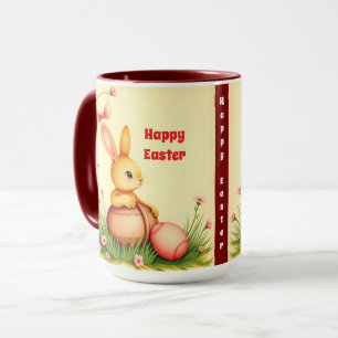 Ostern Vintage-Hase Feiertagskollektion Tasse