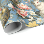 Ostern Vintager Sonnenfrühling Muster Geschenkpapier (Rolleneckpunkt)
