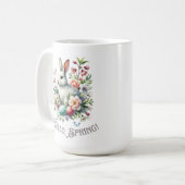 Ostern Wasserfarben Bunny & Eggs Kaffeetasse (Vorderseite Links)