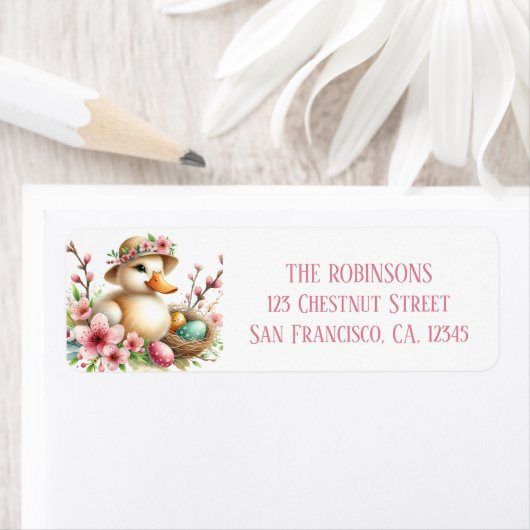 Ostern - Wasserfarbene Ducklingeier und Blume - (Insitu)