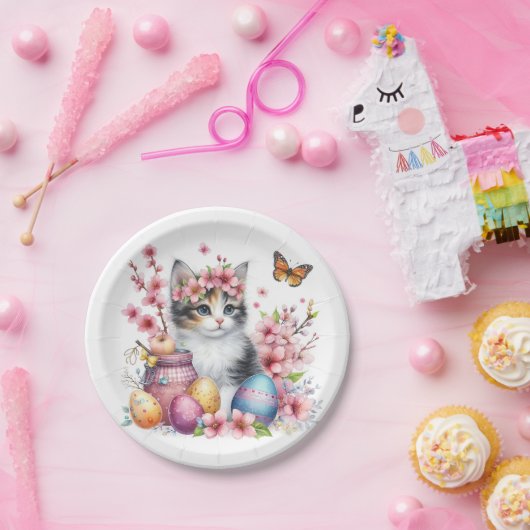 Ostern - Wasserfarbenküste - Pappteller (Party)