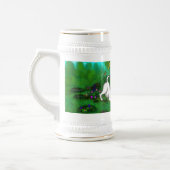 Ostern - Welpe Capo and Butterfly Bierglas (Links)