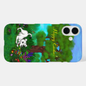 Ostern - Welpe Capo and Butterfly Case-Mate iPhone Hülle (Rückseite (Horizontal))