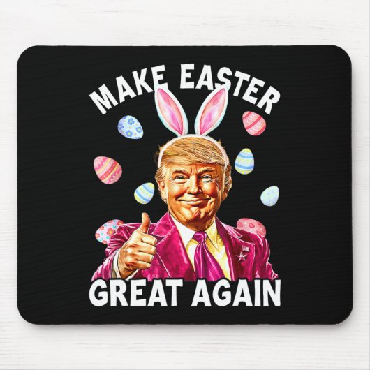 Ostern wieder groß machen Hase Frühling Jagd Eier Mousepad (Vorne)