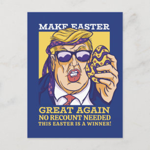 Ostern wieder großartig machen Funny Donald Trump Feiertagspostkarte