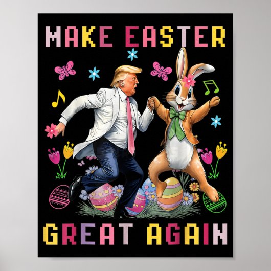 Ostern wieder großartig machen - Trump tanzt mit S Poster (Vorne)