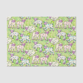 Ostern wirft Muster auf Paisley Seidenpapier