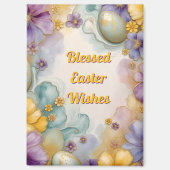 ~ OSTERN WÜNSCHE ~ Eier Blumen ~ Magnet (Vorderseite)