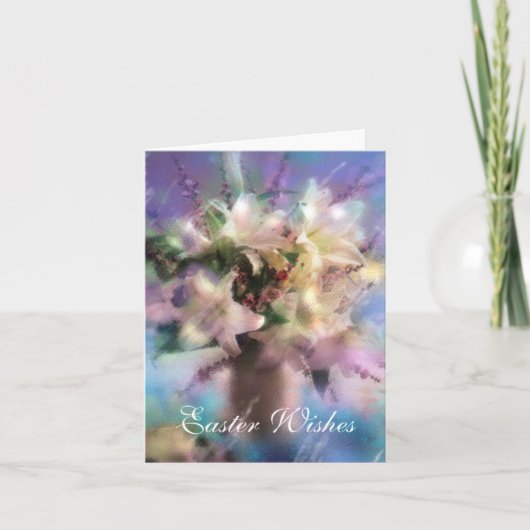 Ostern-Wünsche Feiertagskarte (Vorderseite)