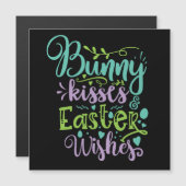 Ostern wünscht Küsse Magnetkarte (Vorne/Hinten)