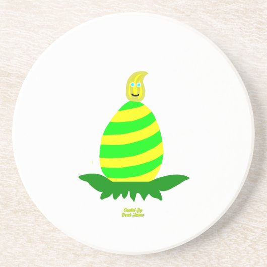 Ostern wünscht Sandstone-Untersetzer Getränkeuntersetzer (Vorne)