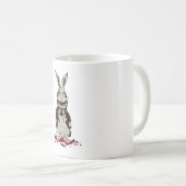 Ostern Zombie Rabbit Halloween Bunny Kaffeetasse (VorderseiteRechts)