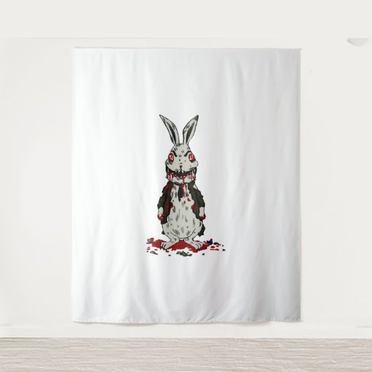 Ostern Zombie Rabbit Halloween Bunny Wandteppich (Vorderseite)