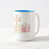 Ostern Zweifarbige Tasse (VorderseiteRechts)