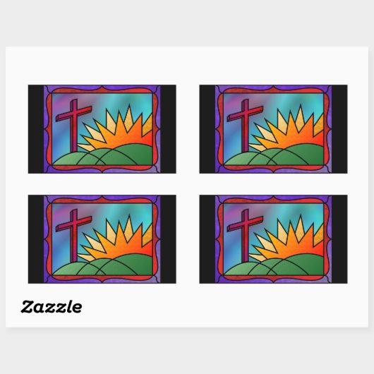 Osternachtskleber Rechteckiger Aufkleber (Blatt)