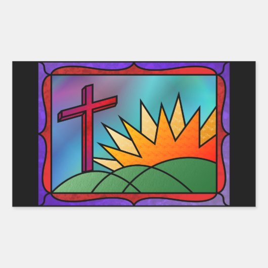 Osternachtskleber Rechteckiger Aufkleber (Vorderseite)