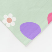 Osternahtloses Muster. Farbige Eier und Blume Fleecedecke (Ecke)