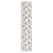 Osternahtloses Muster mit Huhn. Kurzer Tischläufer (Vorderseite)