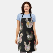 Osternahtloses Muster mit Huhn. Schürze (Getragen)