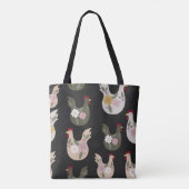 Osternahtloses Muster mit Huhn. Tasche (Rückseite)