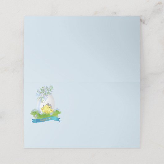 Ostername Party Platzkarte (Außenseite Aufgefaltet)