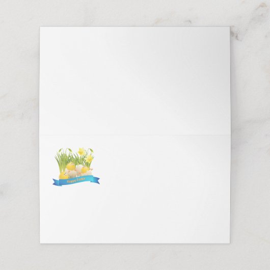 Ostername Party Platzkarte (Außenseite Aufgefaltet)