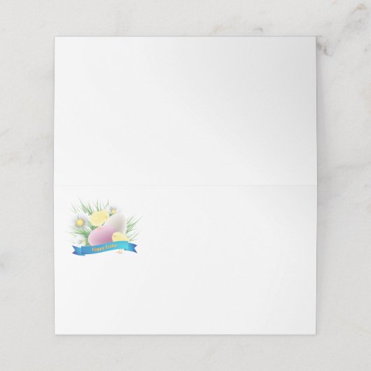 Ostername Party Platzkarte (Außenseite Aufgefaltet)