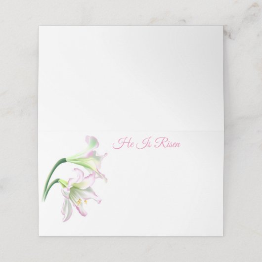 Ostername Party Platzkarte (Außenseite Aufgefaltet)