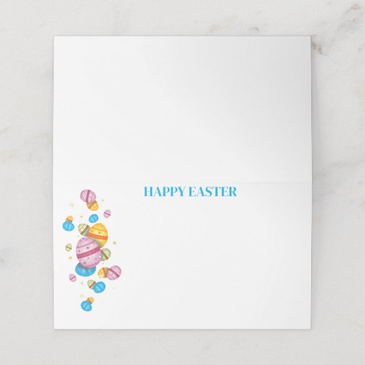 Ostername Platzkarte (Außenseite Aufgefaltet)