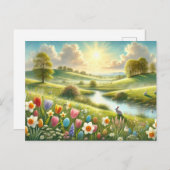 Osternatur & Frühling Postkarte (Vorne/Hinten)