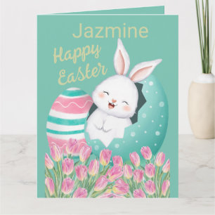 Osternbunny Egg Tulips Karte