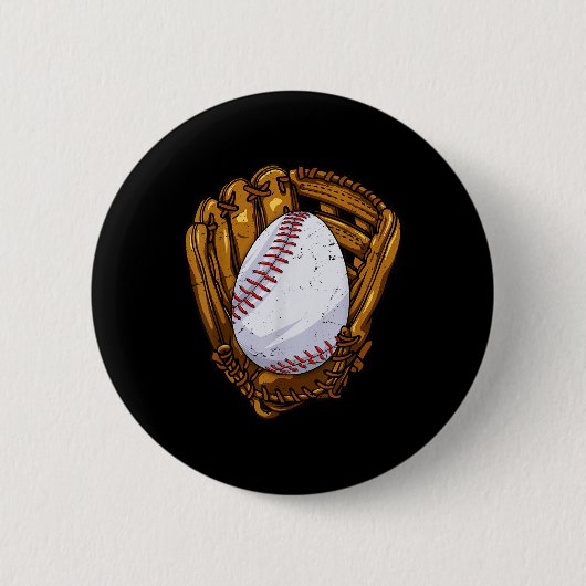 Osterneier Baseball Ei Jagen Ostern Tag M Button (Vorderseite)
