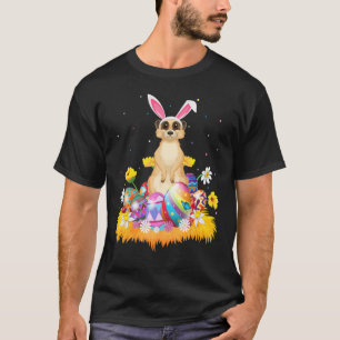 Osterneier Niedlich Meerkat Ostern Sonntag T-Shirt
