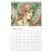 Osternengel im Art Nuovo Stil 2024 Kalender (Feb 2026)