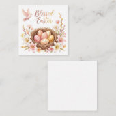 Osternest mit Eiern Begleitkarte (Vorne/Hinten)