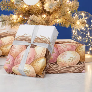 Osternest mit Eiern Geschenkpapier