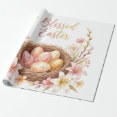 Osternest mit Eiern Geschenkpapier (Ungerollt)