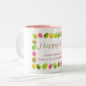 Osterngrenze - Frohe Ostern Tasse (Vorderseite Links)
